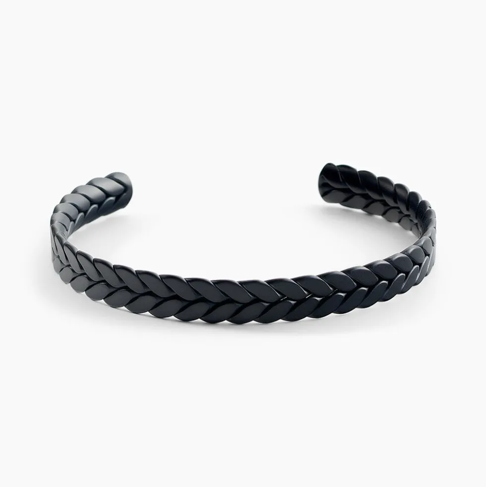 Bracelet Jonc Jourdan Guilherme Acier Noir