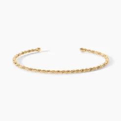 Bracelet Jonc Lou Plaqué Or Jaune