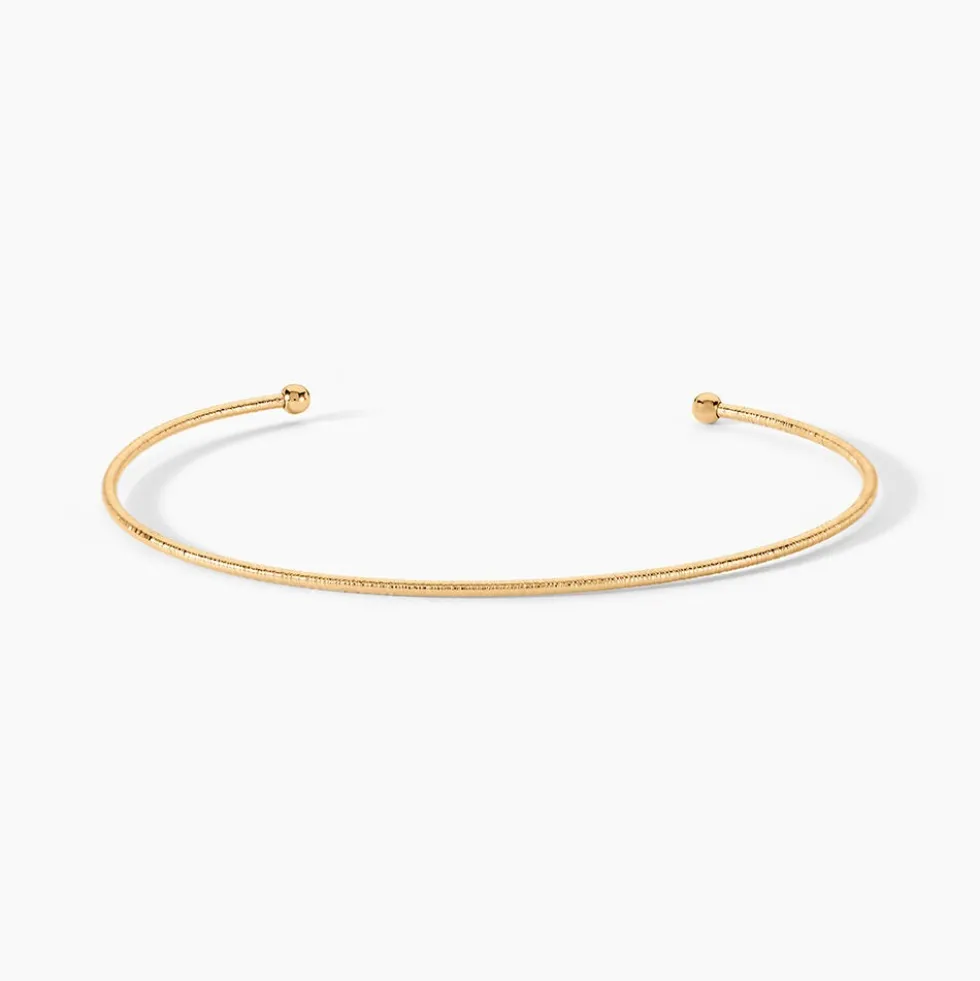 Bracelet Jonc Lou Plaqué Or Jaune