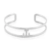 Bracelet Jonc Meysa Acier Blanc Strass