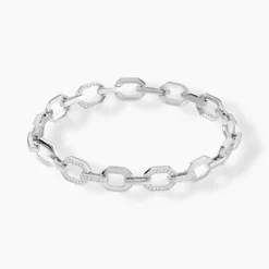Bracelet Jonc Rava Argent Blanc Oxyde De Zirconium