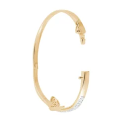 Bracelet Jonc Reyyanae Plaqué Or Jaune Oxyde De Zirconium