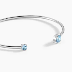 Bracelet Jonc Rio Argent Blanc Oxyde De Zirconium