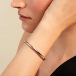 Bracelet Jonc Seville Acier Blanc