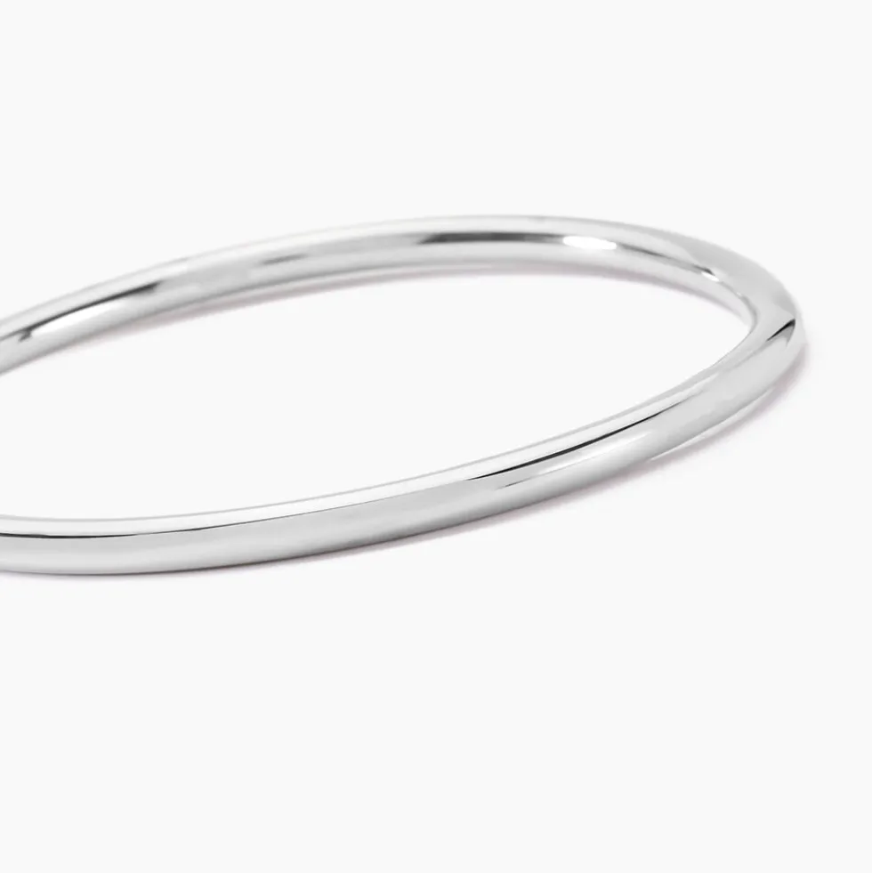 Bracelet Jonc Tabata Argent Blanc