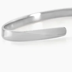Bracelet Jonc Two Argent Blanc