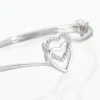 Bracelet Jonc Veronike Argent Blanc Oxyde De Zirconium