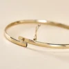 Bracelet Jonc Yuriy Fil Flexible Or Jaune