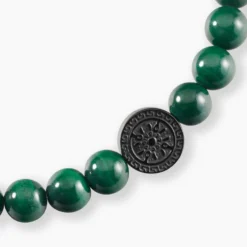 Bracelet Jourdan Acier Noir Malachite
