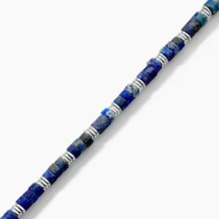 Bracelet Jourdan Arttu Acier Argenté Lapis Lazuli