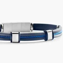 Bracelet Jourdan Caoutchouc Noir