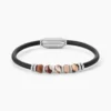 Bracelet Jourdan Caoutchouc Noir Agate