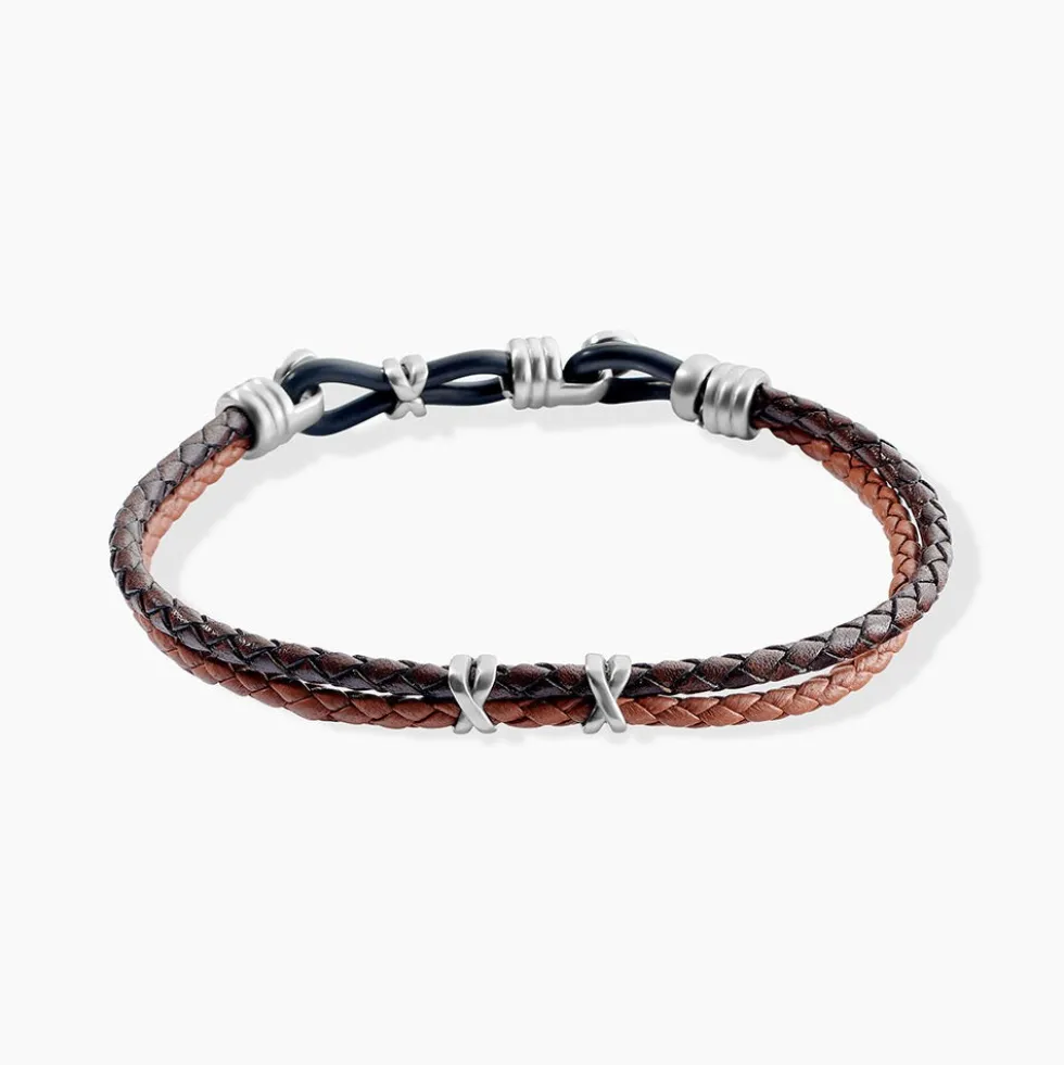 Bracelet Jourdan Colibri Acier Marron