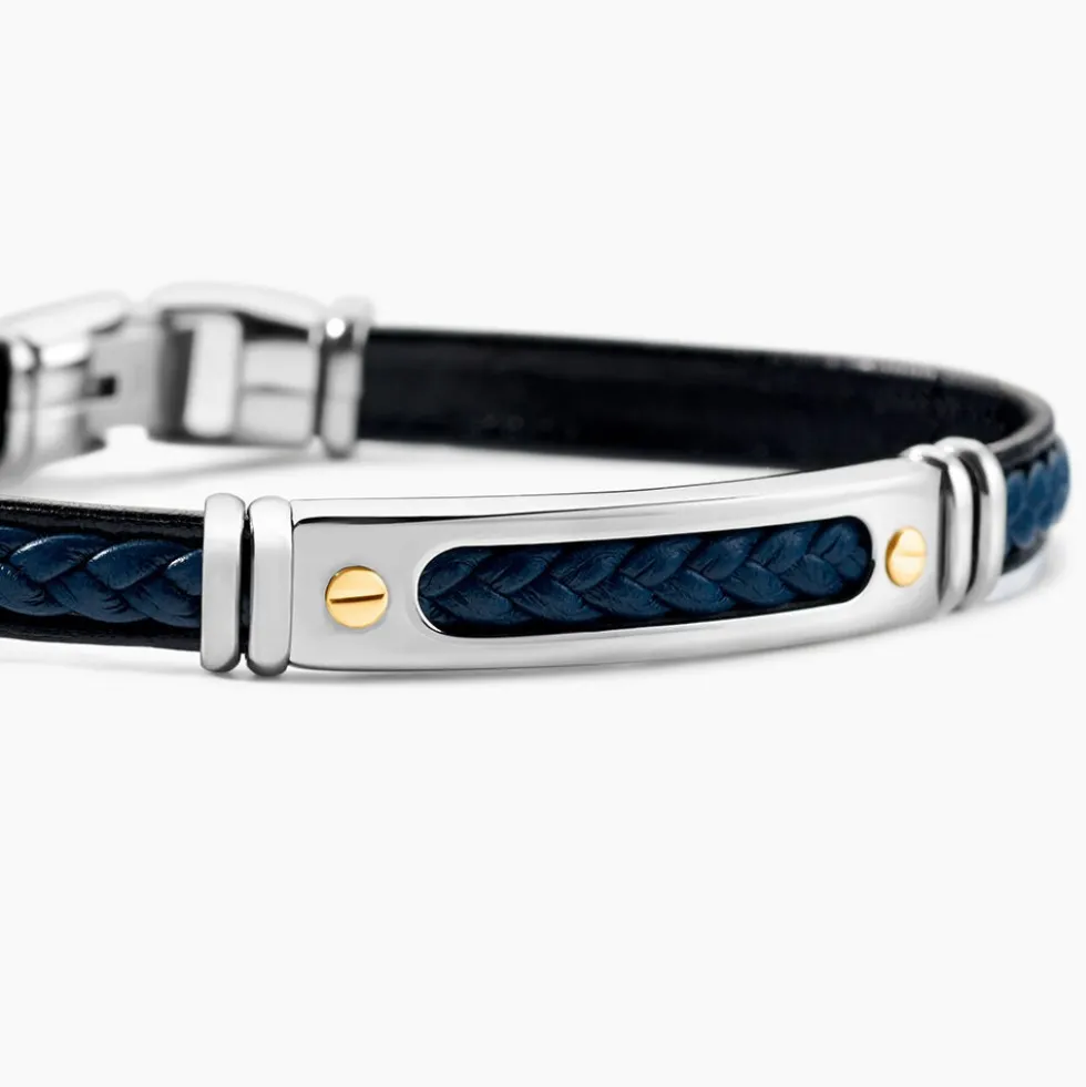 Bracelet Jourdan Cuir Bleu