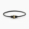 Bracelet Jourdan Cuir De Vache Noir