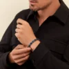 Bracelet Jourdan Cuir Noir