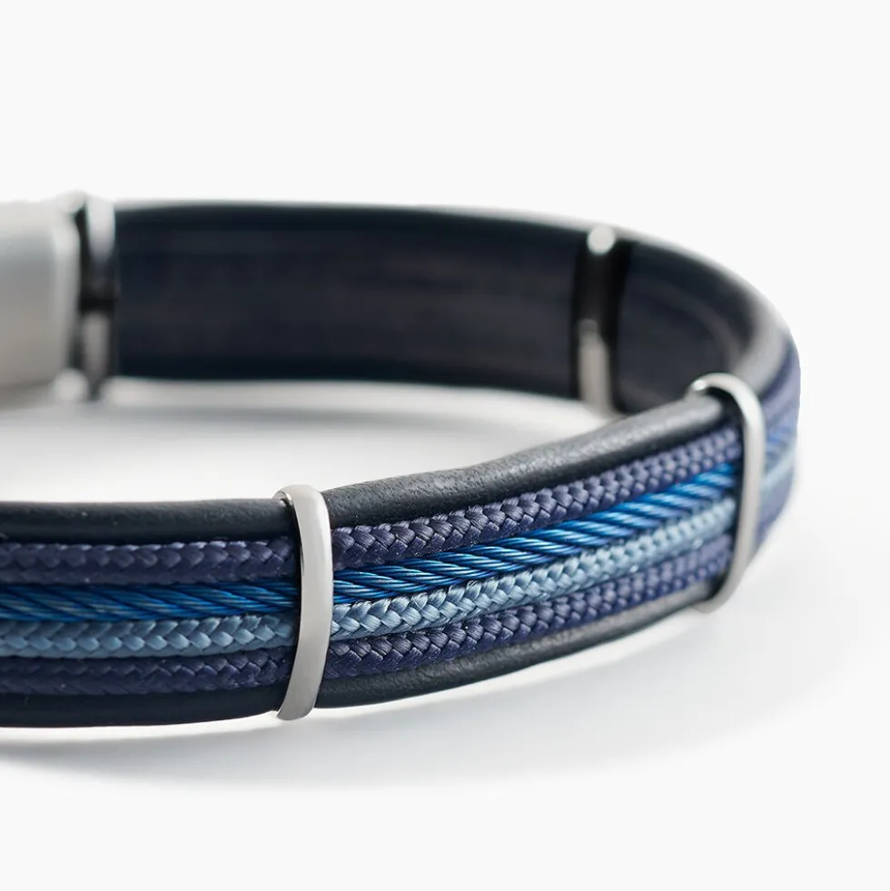 Bracelet Jourdan Marin Cuir Multicolore