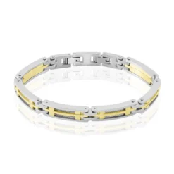 Bracelet Jourdan Priam Acier Bicolore