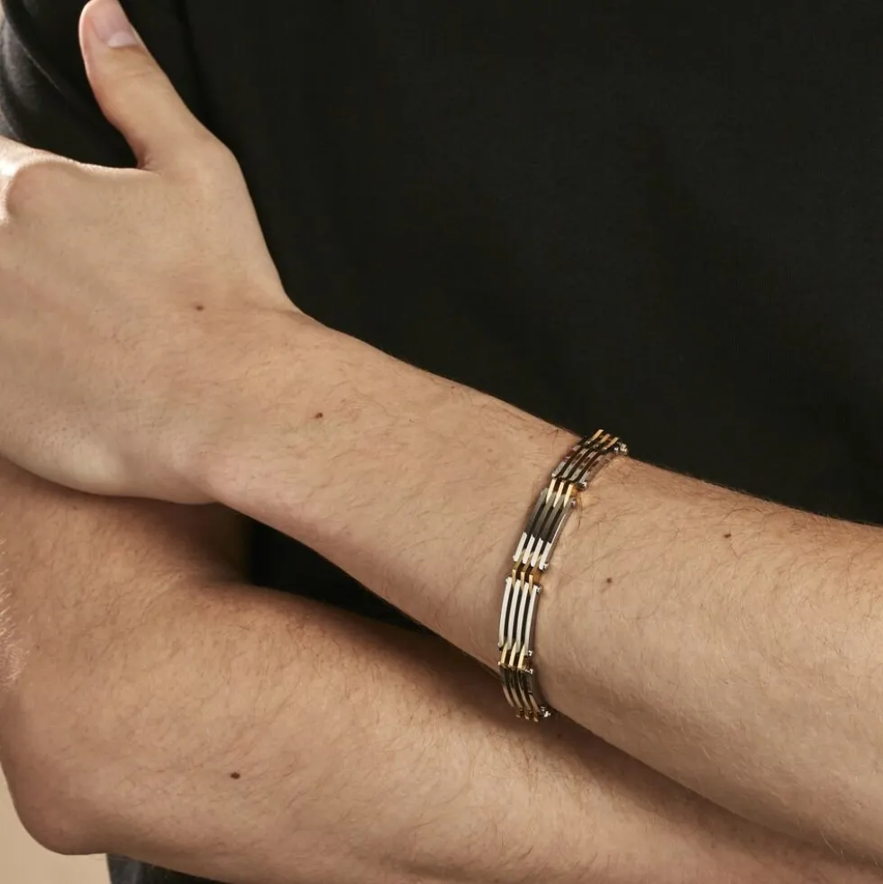 Bracelet Jourdan Rio Acier Bicolore