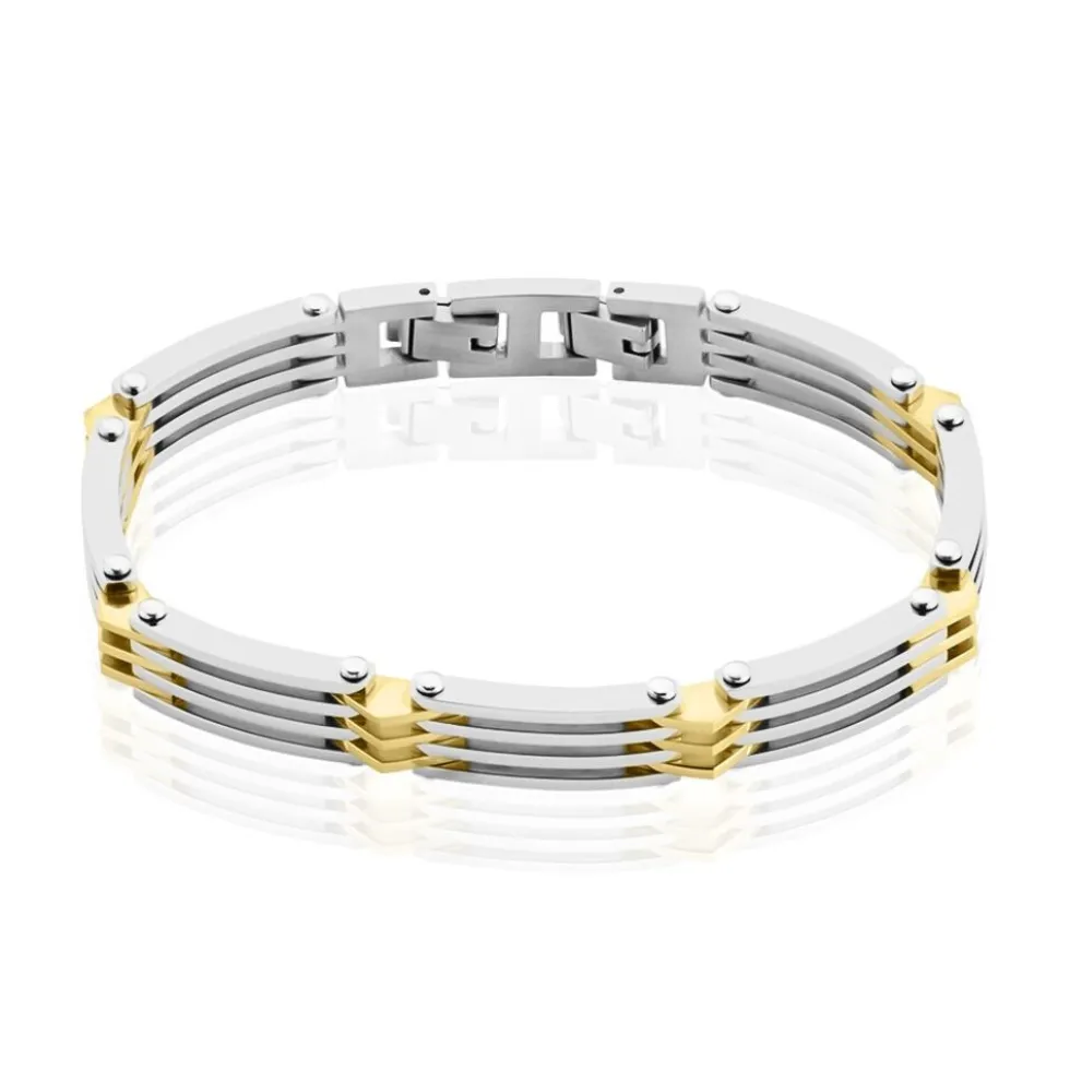 Bracelet Jourdan Rio Acier Bicolore