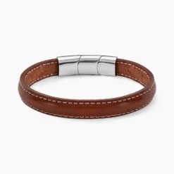 Bracelet Jourdan Rupert Cuir Marron