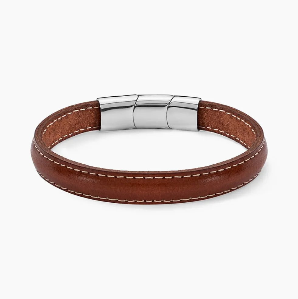 Bracelet Jourdan Rupert Cuir Marron
