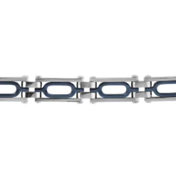 Bracelet Jourdan Wild Acier Blanc Et Bleu