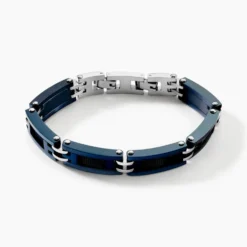 Bracelet Jourdan Zephir Acier Bleu