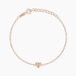 Bracelet Kelvyn Argent Rose Oxyde De Zirconium
