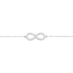 Bracelet Klothilda Or Blanc Oxyde De Zirconium