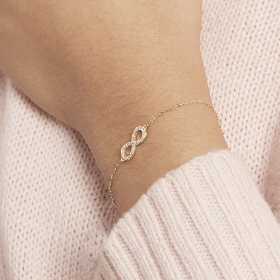 Bracelet Klothilda Or Jaune Oxyde De Zirconium