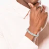 Bracelet Lacoste Stencil Acier Blanc