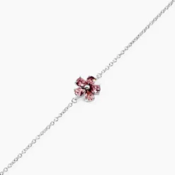 Bracelet Lalla Argent Blanc Pierre D'imitation