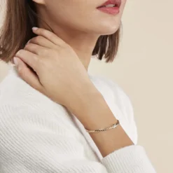 Bracelet Lamyae Plaqué Or Jaune Oxyde De Zirconium