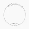 Bracelet Les Inseparables Argent Blanc