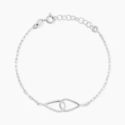 Bracelet Les Inseparables Argent Blanc