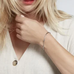Bracelet Linda Argent Blanc