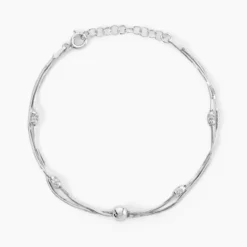 Bracelet Linda Argent Blanc