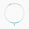 Bracelet Lottie Argent Blanc Turquoise