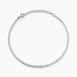 Bracelet Lou-anne Argent Blanc Oxyde De Zirconium