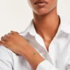 Bracelet Luminea Or Jaune Malachite Oxyde De Zirconium