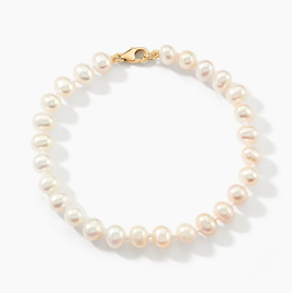 Bracelet Macy Or Jaune Perle De Culture