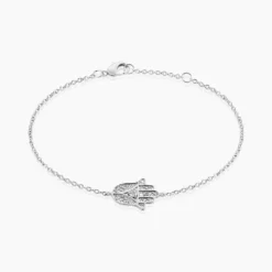 Bracelet Mafatma Argent Blanc Oxyde De Zirconium