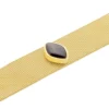 Bracelet Maille Acier Doré Ryad Agate