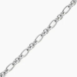 Bracelet Maille Camiorica Argent Blanc