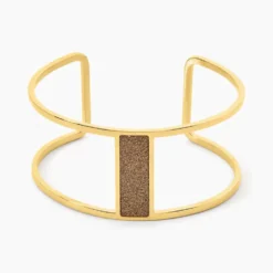 Bracelet Manchette Acier Doré Maria