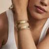 Bracelet Manchette Chita Acier Doré