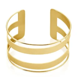Bracelet Manchette Chita Acier Doré