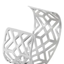 Bracelet Manchette Vlera Acier Blanc
