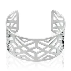 Bracelet Manchette Vlera Acier Blanc
